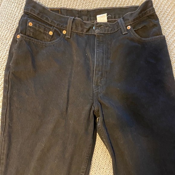 Levi’s Black Straight Leg Jeans - Picture 2 of 2